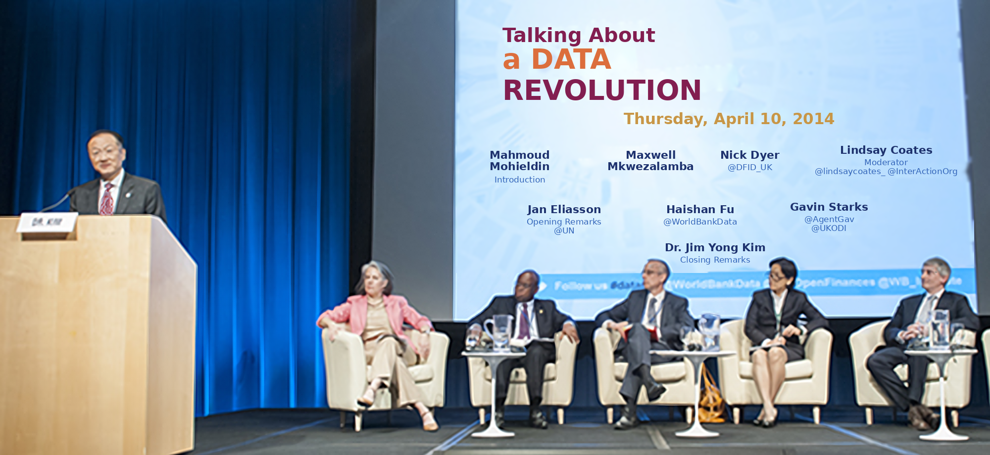 IMF / World Bank Group Spring Meetings 2014 — Talking about the Data Revolution