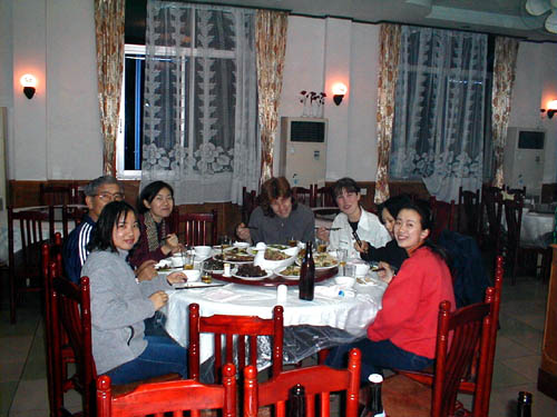 Our first dinner in Xian Du