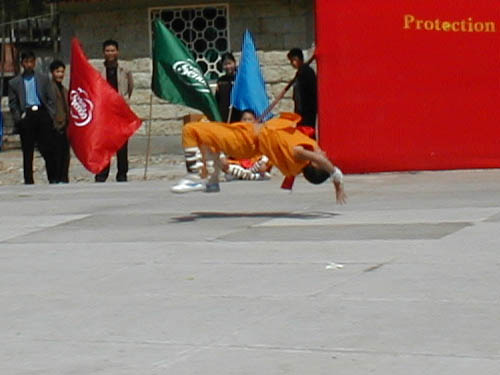 Levitating boy