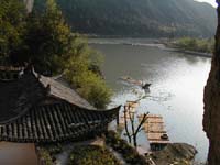 Temple and rafts