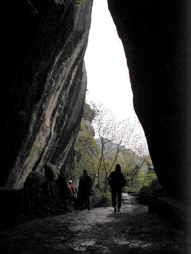 Through the passage