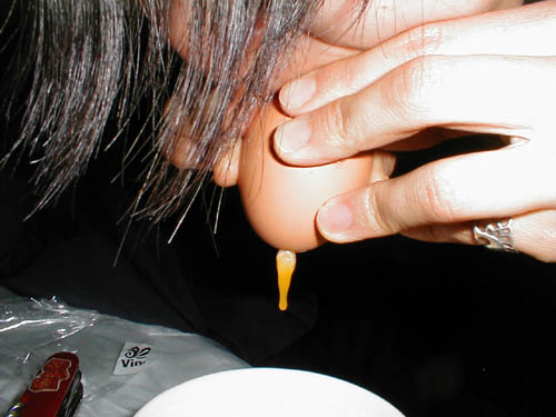 Blowing eggs, no really