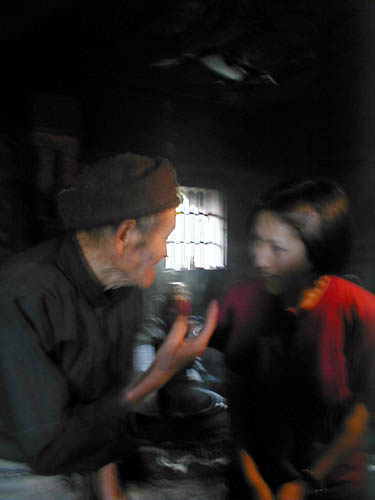 Inside the old house