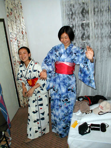 Lilly and Wen Bo dressed up