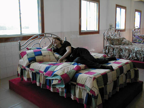At the bedding factory