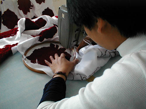 At the bedding factory