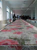 At the bedding factory