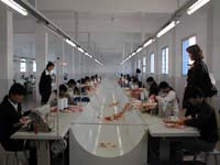 At the bedding factory