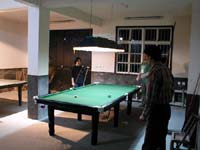 Playing pool