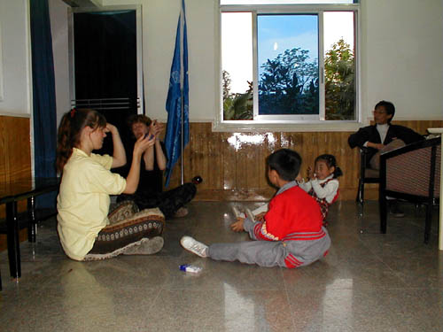 Katinka and Marcela with kids