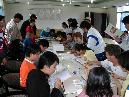 Book signing at the school