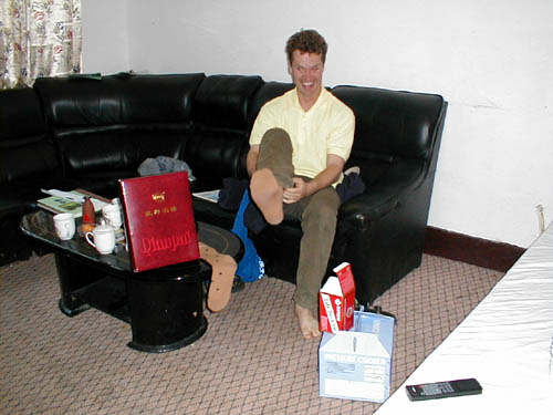 Graeme with prized sock