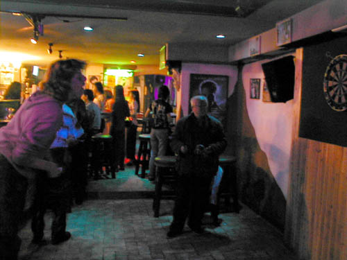 Disco - with old man selling things